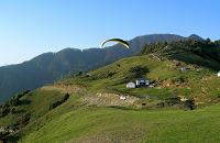 The paragliding route of Billing runs